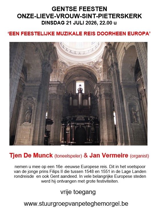 Gentse Feesten 2026 OLV-Sint-Pieters Gent